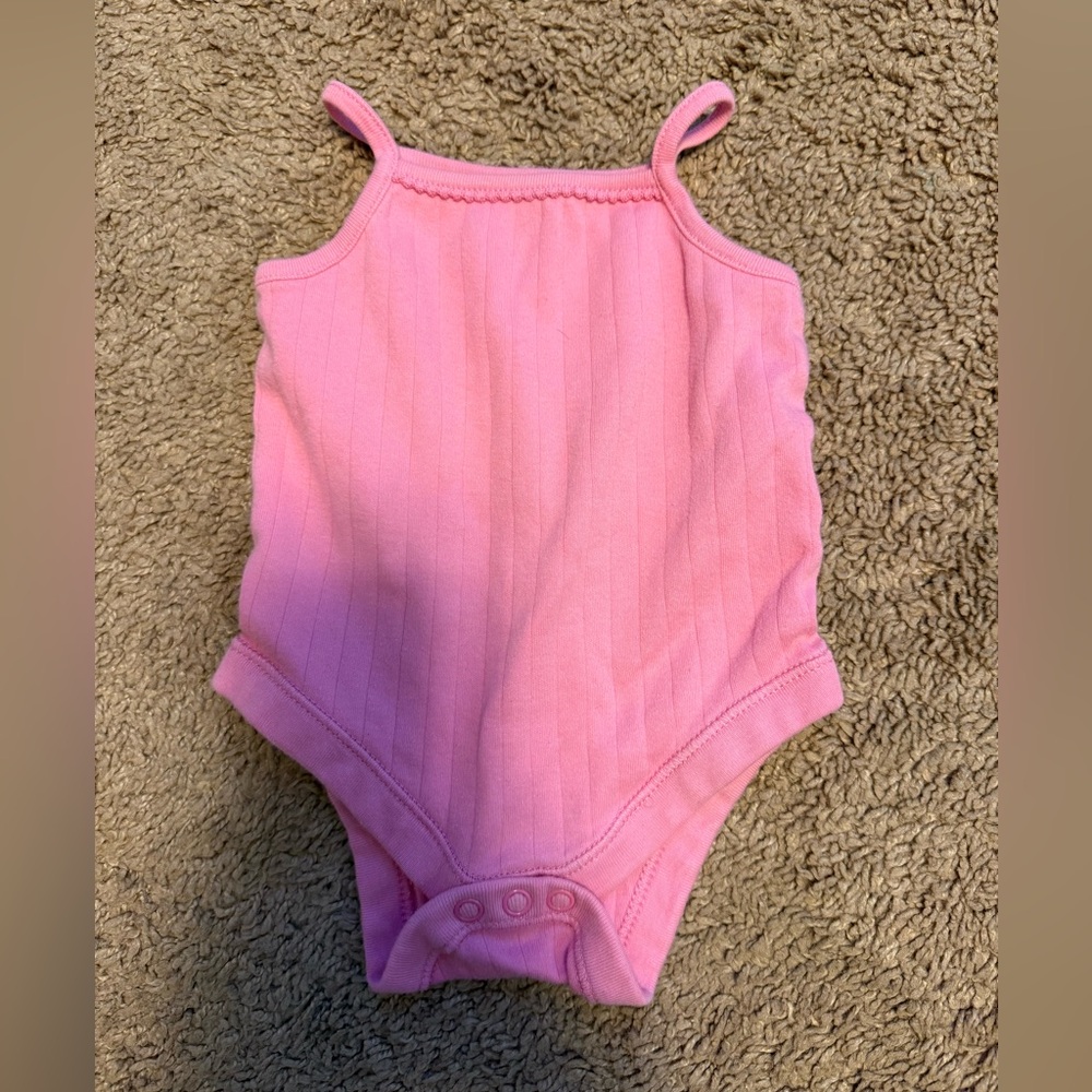 F&F Pink Ribbed Kids Bodysuit